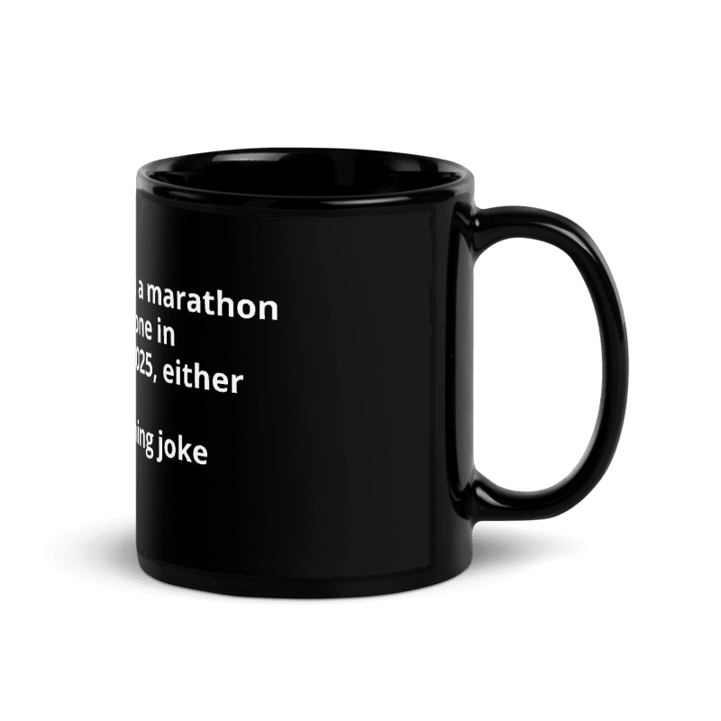 Marathon Black Mug