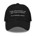 Age is a Word Dad Hat