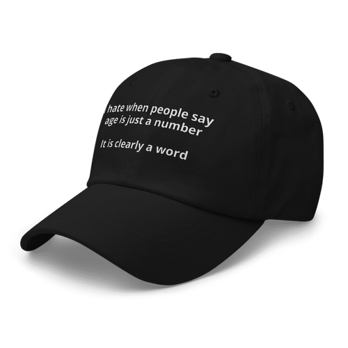 Age is a Word Dad Hat