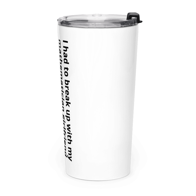 Math Stainless Steel Tumbler